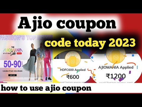 Ajio coupon code today 2023 