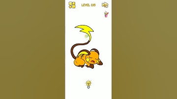 Pikachu 😱 Whatsapp🔥 Status Pencilmation Draw Puzzle 🔥 || With Music🎶 Level 135 #puzzle#short#fun#dop