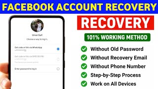 Facebook Account recovery without email and number Facebook id recover old Fb account recovery