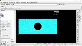 ANSYS APDL - Plain Stress Analysis Example
