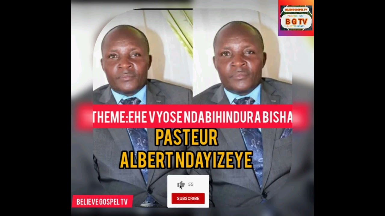 IMANA IGIRA IHINDURE IVYAWE//UBUTUMWA BWAVUGIWE MUSAMA NA PASTEUR ALBERT NDAYIZEYE 
