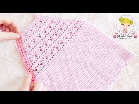 LULA BEBEK ELBİSESİ YAPIMI / Tığ işi bebek elbisesi yapımı /baby dress crochet easy