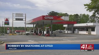 Robbery by Snatching at Citgo on Shurling Drive Sunday morning
