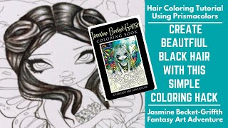 Create Beautiful Black Hair with this SIMPLE COLORING HACK! | Prismacolor Hair Tutorial
