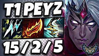 T1 Peyz Varus vs Ezreal [ ADC ] Korea Challenger 2456 LP | Patch 26.10