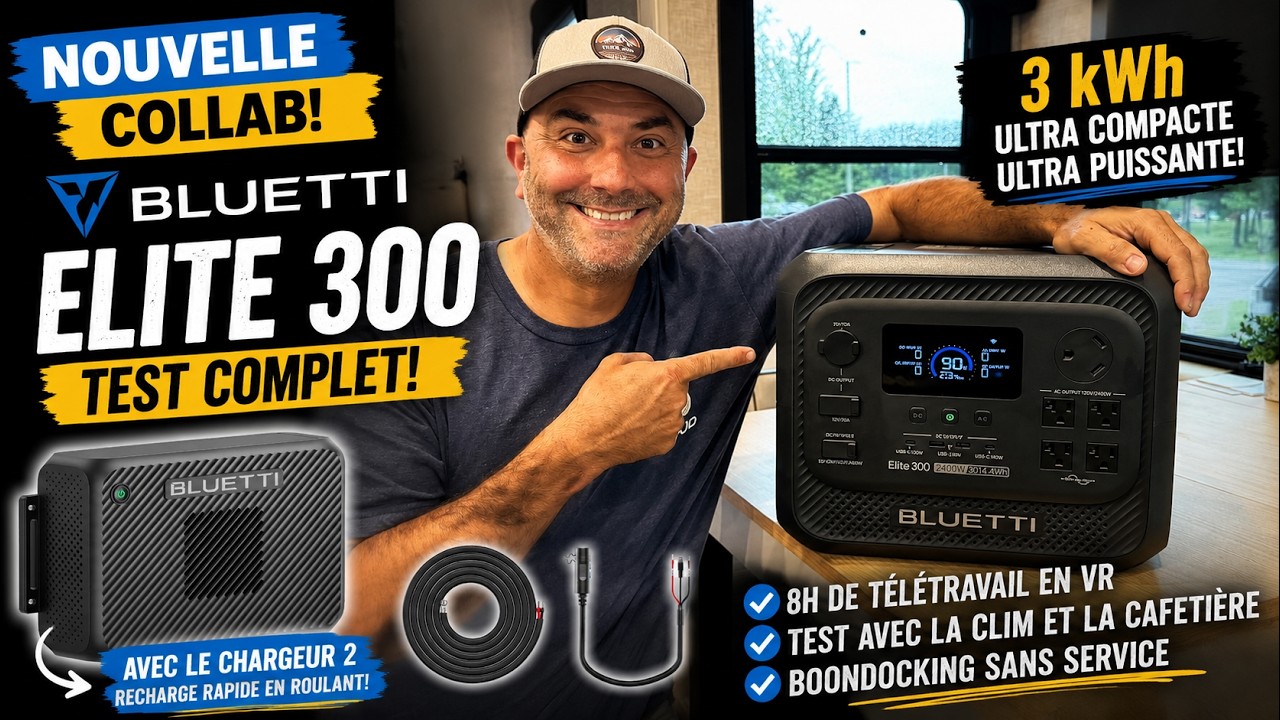 BLUETTI Elite 300 et Charger 2: peuvent-ils alimenter une journée complète de télétravail en VR?