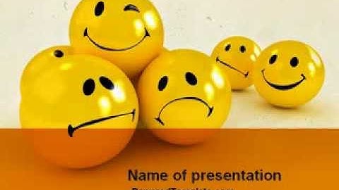 Emoticons PowerPoint Template by PoweredTemplate.com