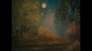 Paint a magical landscape in the style of Bob Ross using Painter Essentials 6