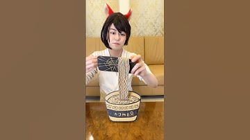 FIX A BROKEN CELL-PHONE WITH CARDBOARD RAMEN！#asmr