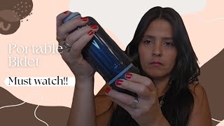 Portable Bidet, comfortable? Must watch - BIDET BUDDY® CubeJet Portable Bidet for Travel - 380ml Bot
