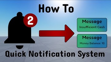 How to make a Notification system in Roblox Studio 2023