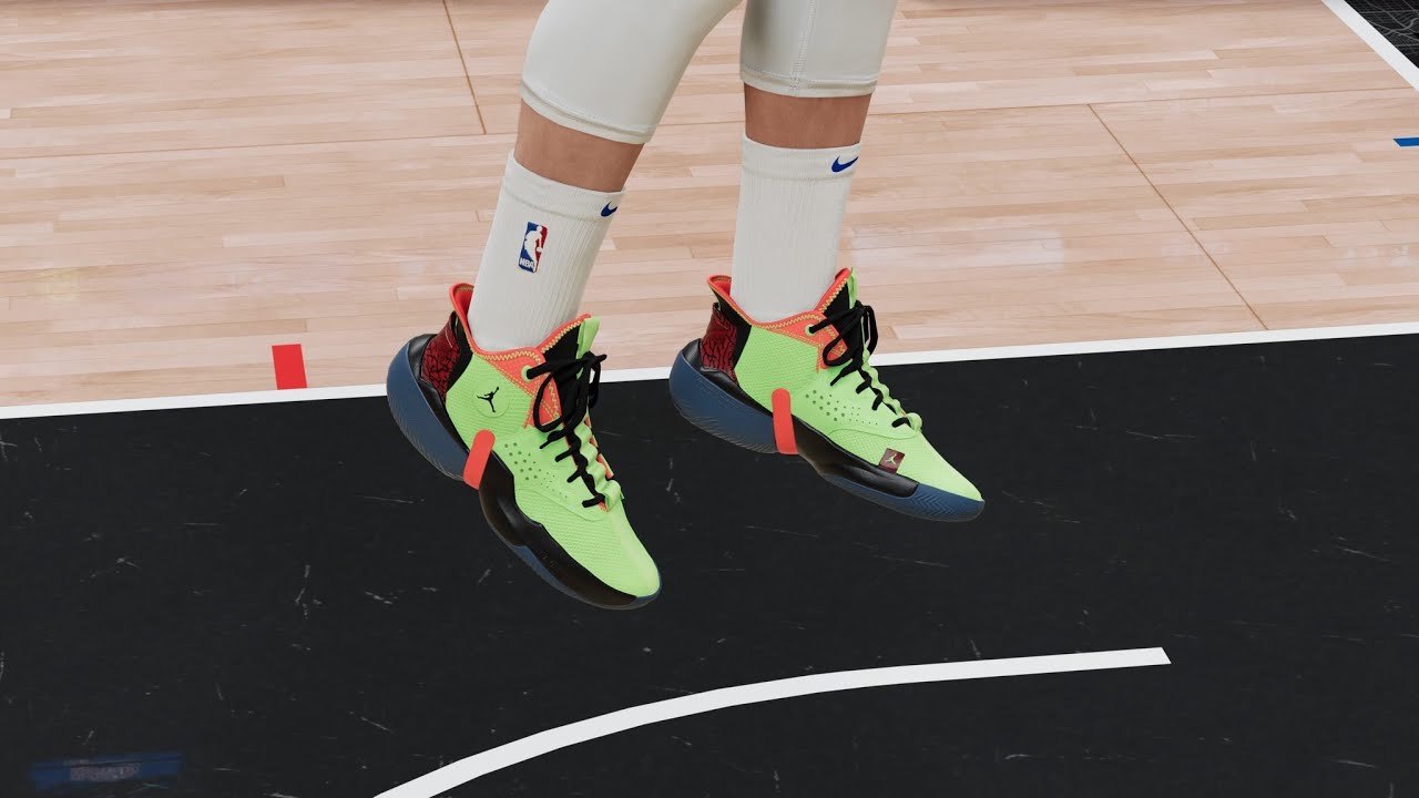 NBA 2k21 Shoe Creator Jordan React Elevation Luka Doncic PE