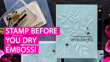 Simplistic Greeting Cards with 3D Embossing Folders