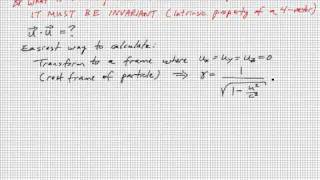 PHYS3740 Lecture9-7 Scalars and Four-Vectors