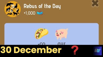 Rebus of the day Zoo 30 December | Zoo Rebus of the Day | Rebus of the day Zoo code