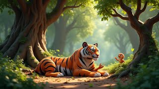 The Grateful Tiger Moral Stories For Kids In English Infobells - Bedtime Stories