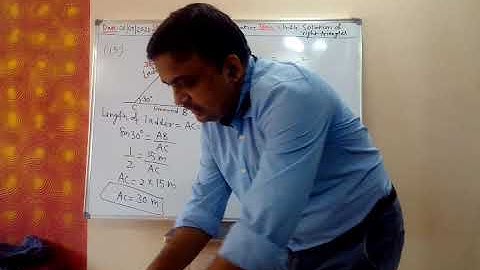 9 th ICSE Maths; Chapter-24: solution of right triangles; Part-3