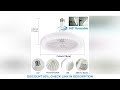 Energy-Saving Remote Control LED Ceiling Fan Lamp 85-265V for Living Room Bedroom Bottom Noise Mute
