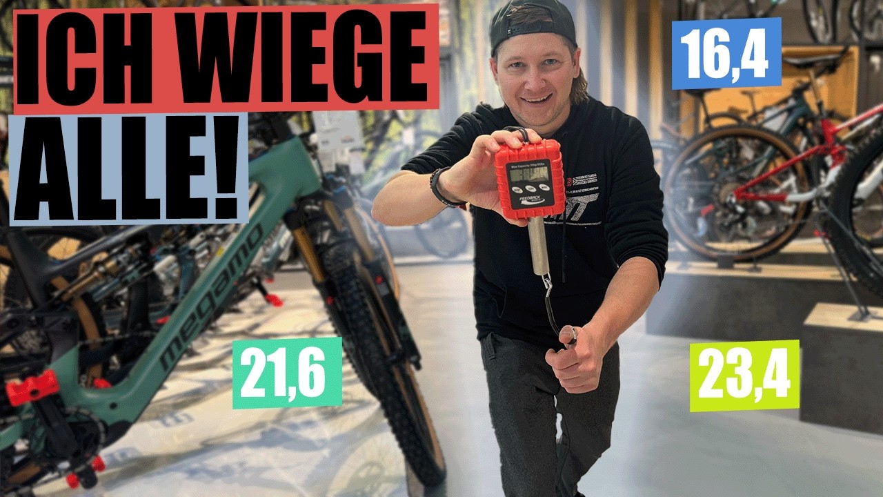 Ich habe ALLE eMTBs im Laden gewogen – das hätte ich nicht erwartet! 🙂