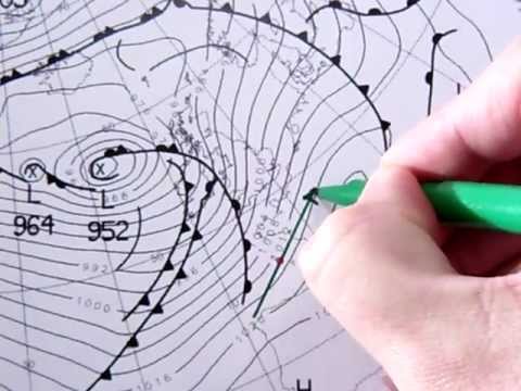 Synoptic chart wind interpretation