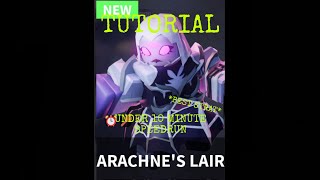 Tutorial on how to speedrun Arachne’s lair in under 10 minutes (Roblox Bedwars) @sleepycashier7
