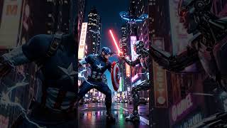 Captain America Battles Cyber Soldier – The Future of War Begins ⚔️🔥