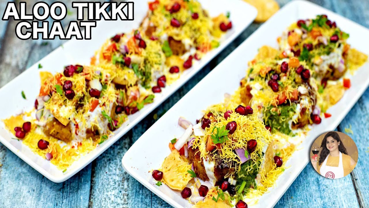 Crispy Aloo Tikki Chaat Recipe - Street Style Aloo Tikki Chaat | Kanak