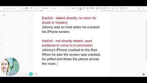 Explicit vs Implicit Lesson