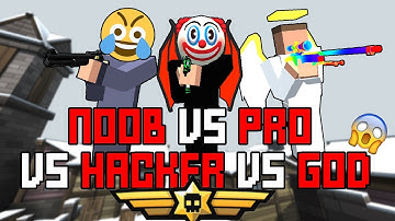 KRUNKER noob vs pro vs hacker vs god
