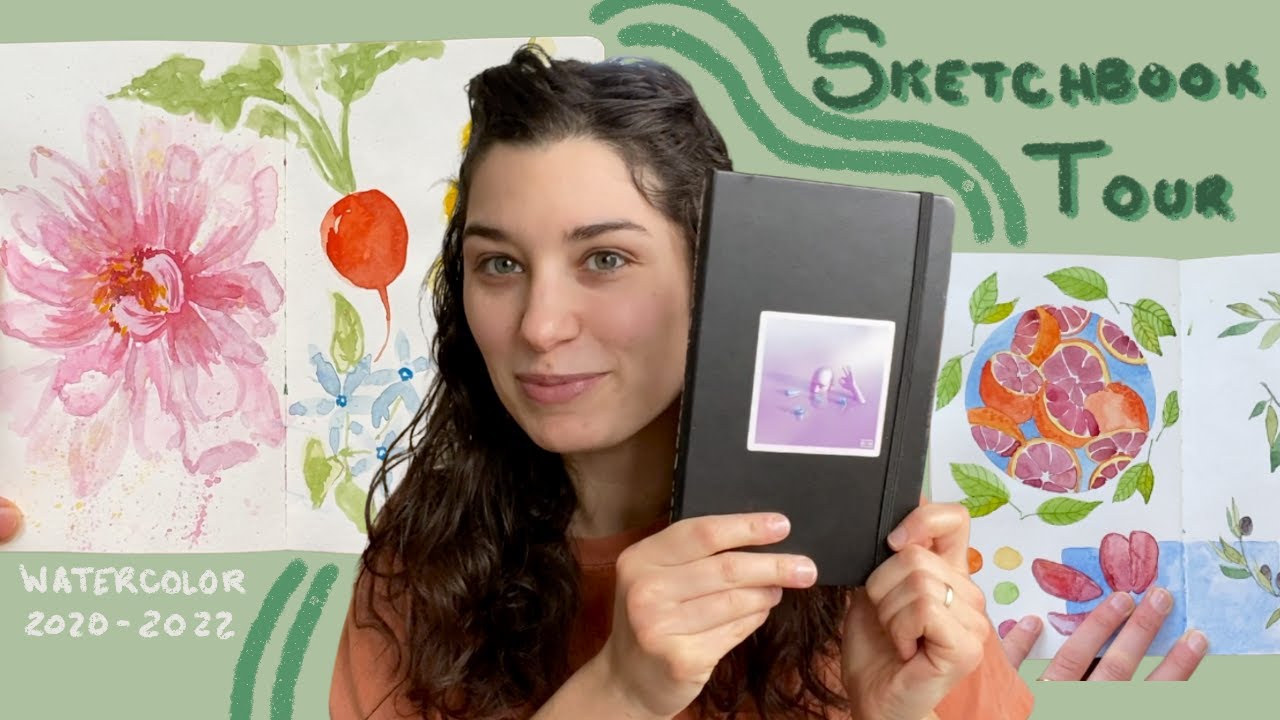 Sketchbook Tour | Watercolor Sketchbook Flip Through - YouTube