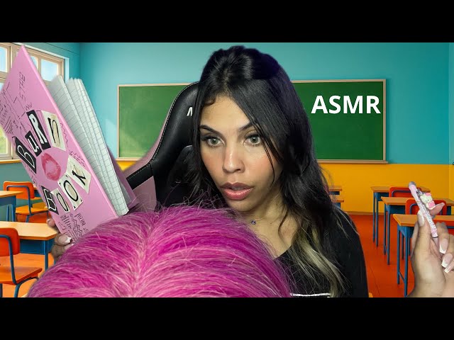 ASMR Obsessed Girl Plays With Your Hair While You Sleep In Class ✂️🎡
