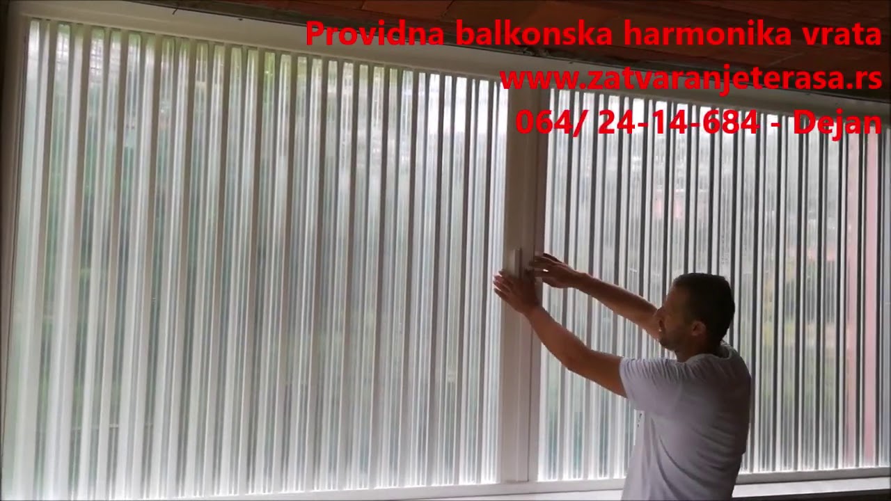 Providna balkonska harmonika vrata 251 | Stanojevic stil - YouTube