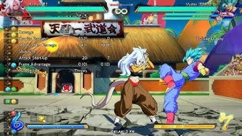 DRAGON BALL FighterZ A21/UI Goku Rejump Combo #1