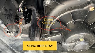 Toyota Taco 20002004: Replace Resistor & Blower Motor crunching/loud noise.