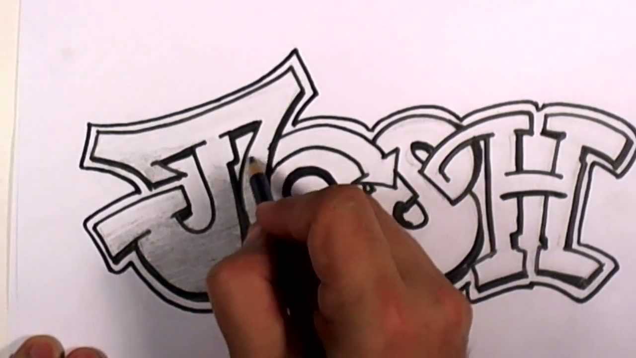 Graffiti Writing Josh Name Design - #10 in 10 Names Promotion  MAT