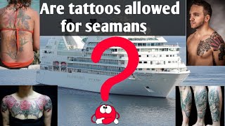 Accepted body tattoos of cruise ship job applicants Vships  The  Seaambassadors Blog