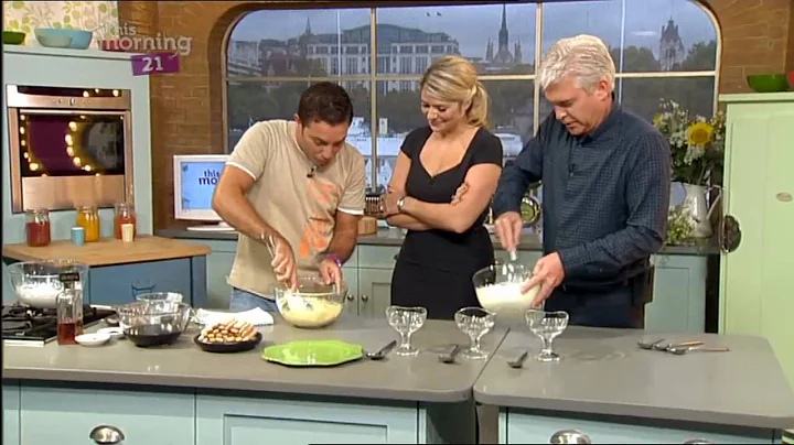 Laughs with This Morning Chef Gino D'Acampo and Holly Willoughby on This Morning