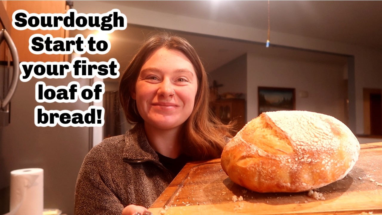 sourdough starter how to make one + how to make your first loaf of bread