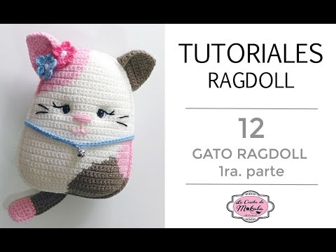 🍀 GATO RAGDOLL Amigurumi tipo Squishmallow | Amigurumi Ragdoll Cat Squishmallow Type | (1/2)