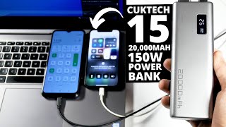 CUKTECH 15 Power Bank REVIEW: 150W Power Bank for Laptops and Phones!
