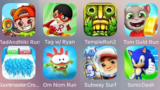 Sonic Dash,Subway Surf,Tag W Ryan,Count Master 3D,Cat Runner,PAC MAN,Temple Run 2,Om Nom Run by Winston Games 4,708 views 11 days ago 47 minutes