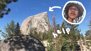 yosemite travel diaries 🏔 struggling to hike half dome eek