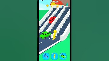 🌲 level.29 shape change transform race game #shorts