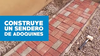 ¿Cómo hacer un sendero de adoquines?