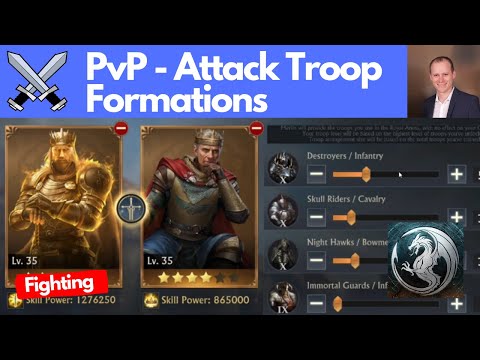 PvP: What troop march formation to use? ? King of Avalon