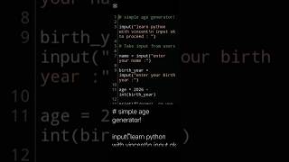 30 DAYS OF PYTHON — DAY 18 | Age generator