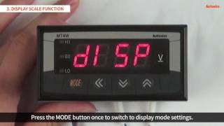 Autonics Tutorial : Digital Panel Meters MT4W Series