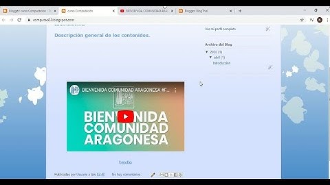 Blogger Parte 2 - Incrustar video de YouTube dentro de un Blog
