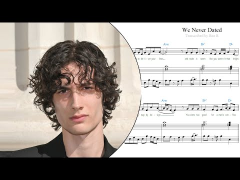 We Never Dated (piano+vocal) - Sombr