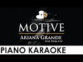 Ariana grande  motive feat doja cat  piano karaoke instrumental cover with lyrics